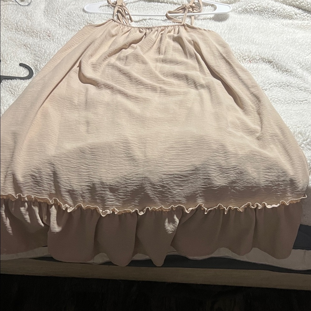 Elegant Cream Women's Dress